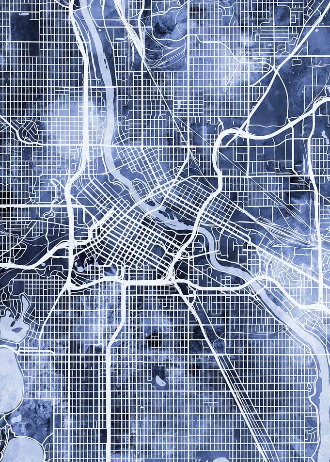 Minneapolis Minnesota Map