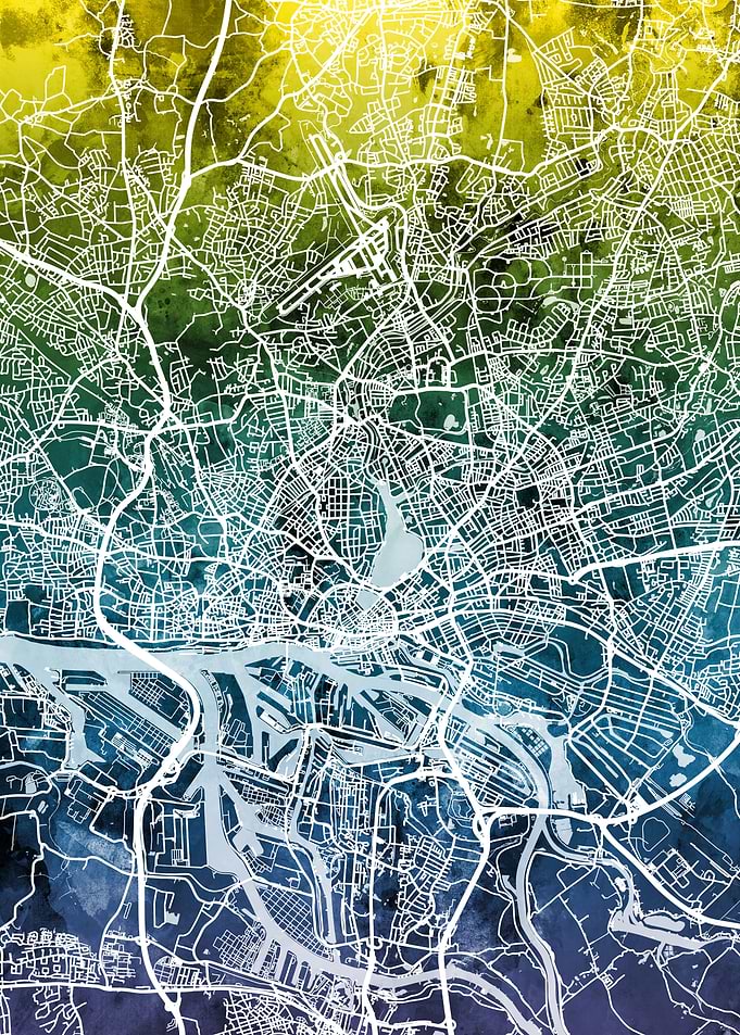 Hamburg Germany Map