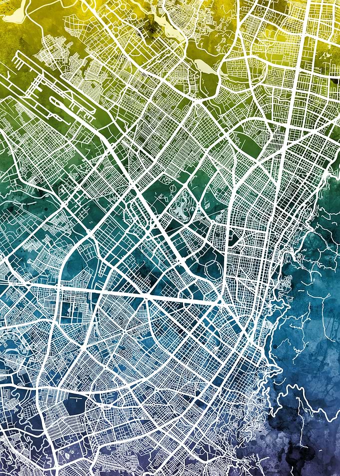Bogota Colombia Map