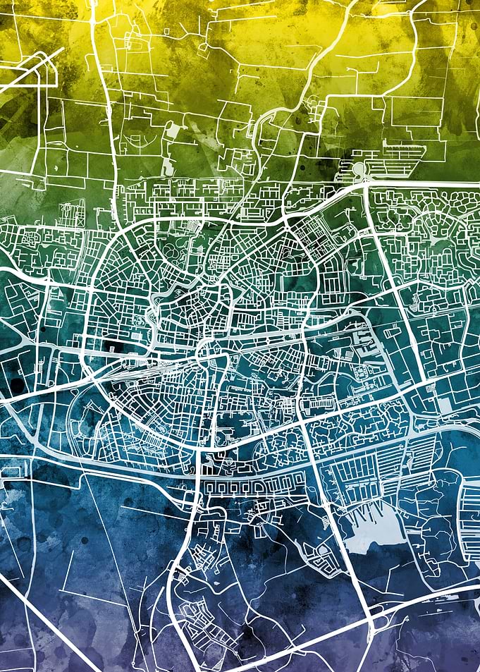 Leeuwarden Netherlands Map