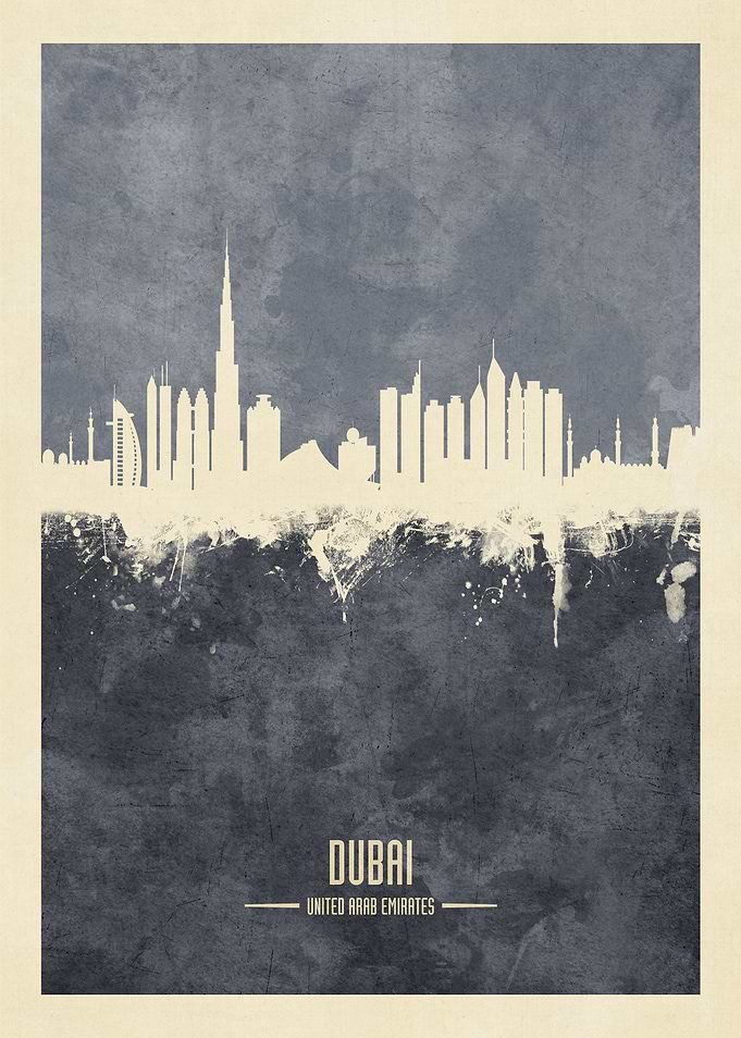Dubai UAE Skyline