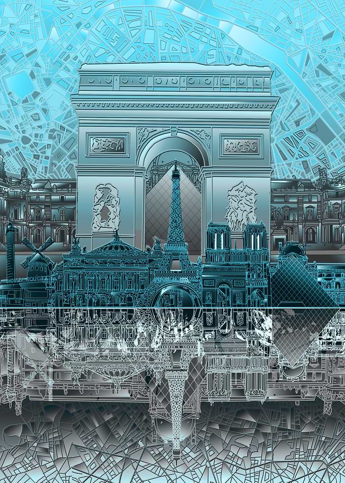 paris city abstract 4