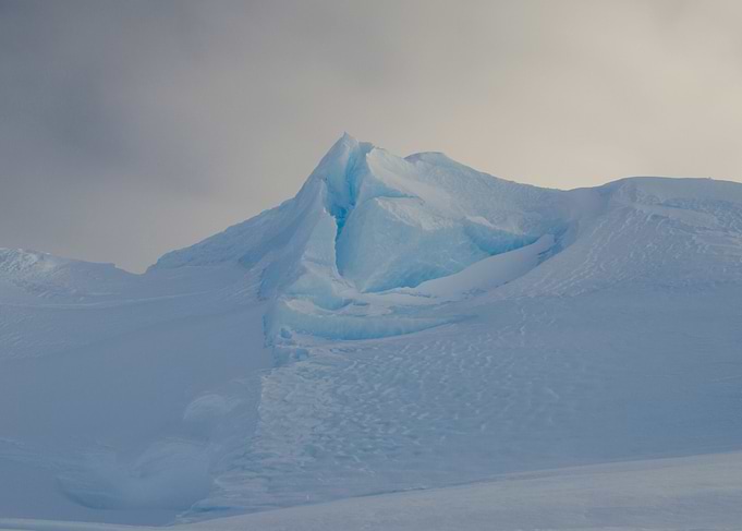 blue ice mountain
