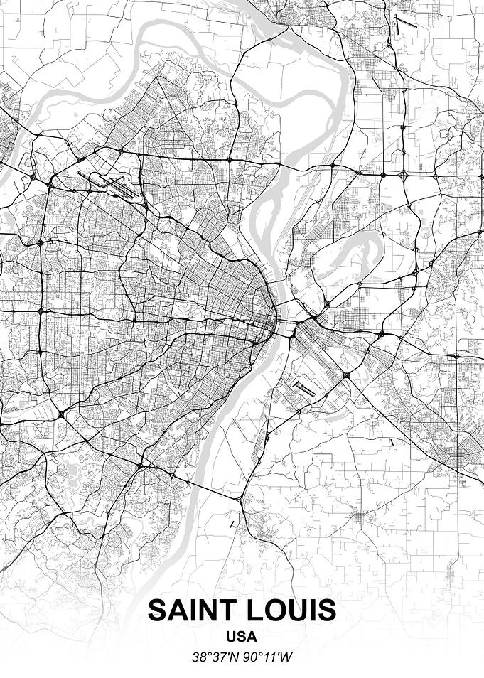 Saint Louis city map