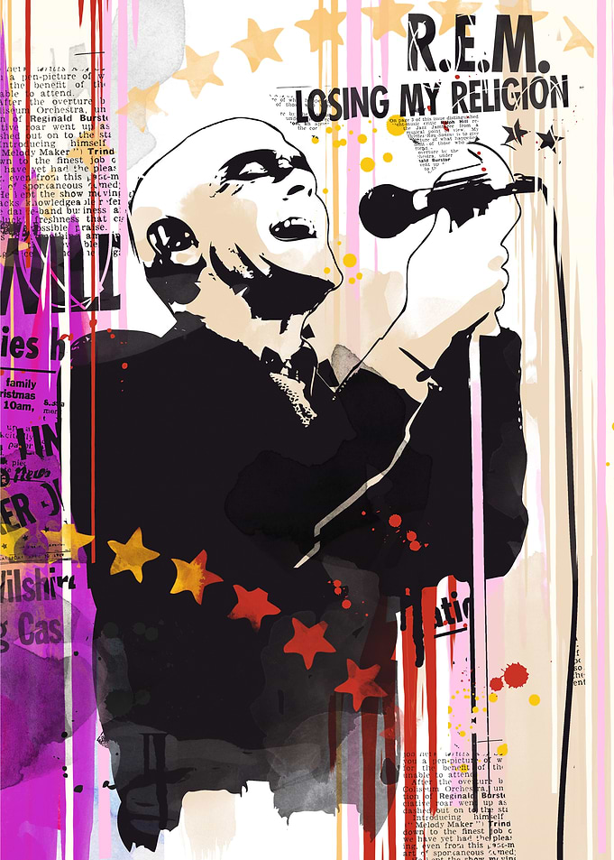 Michael Stipe pop art