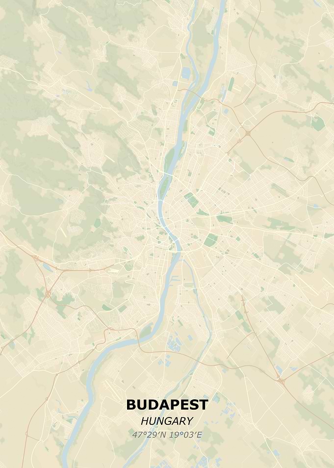 BUDAPEST city map