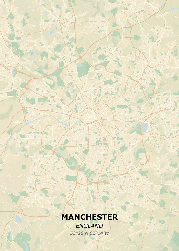 MANCHESTER city map