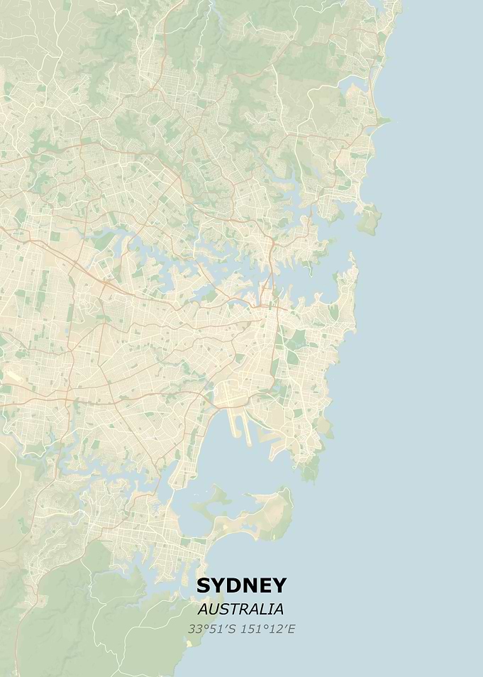 SYDNEY city map