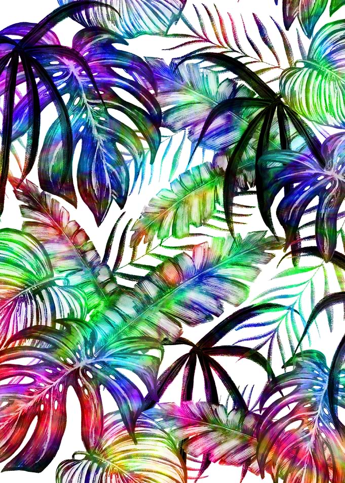 Colorful Tropical Leaves