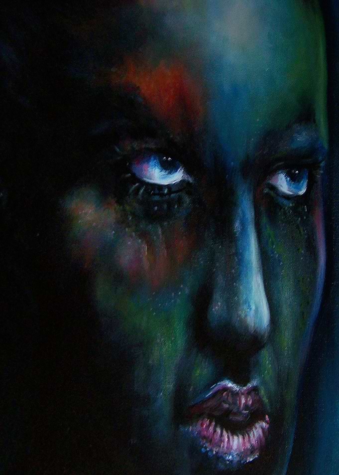 Face oil on camvas 20cm x3
