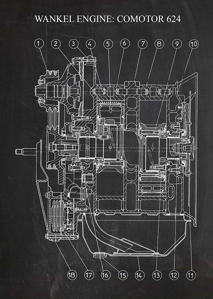 Wankel Engine COMOTOR 624