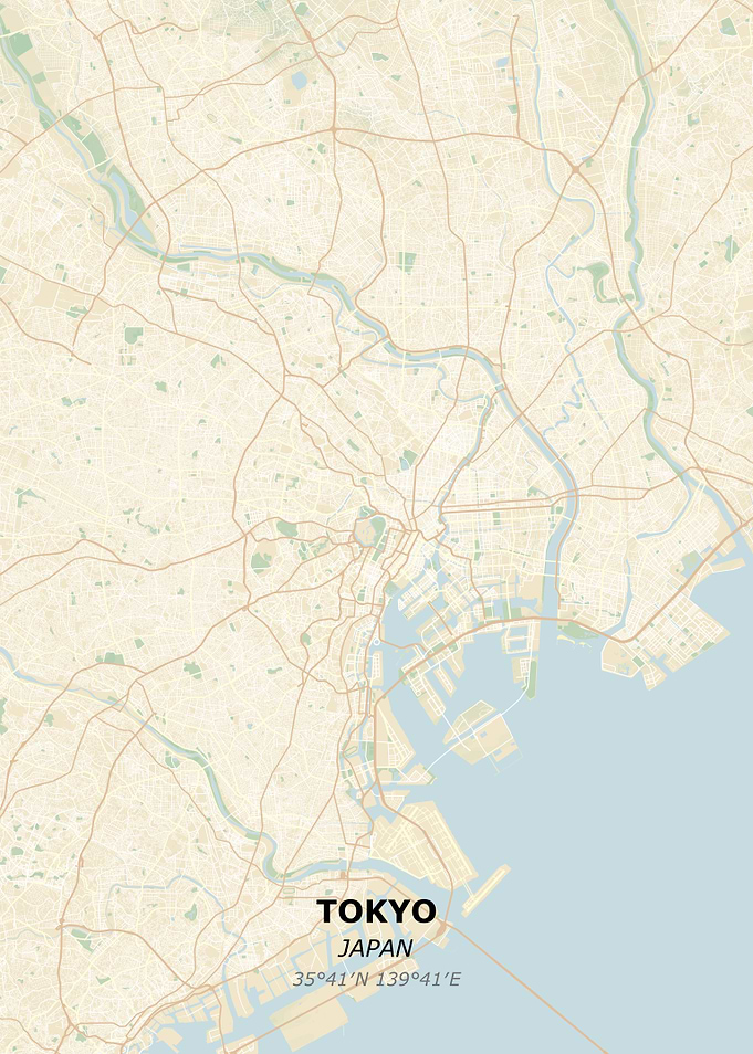 TOKYO city map