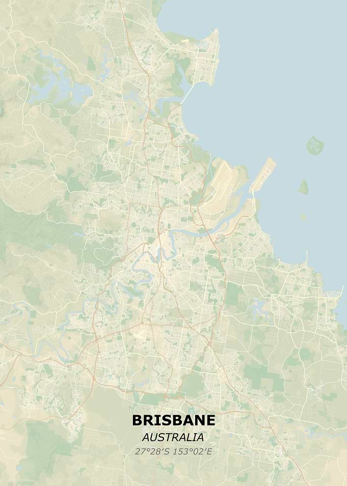 BRISBANE city map