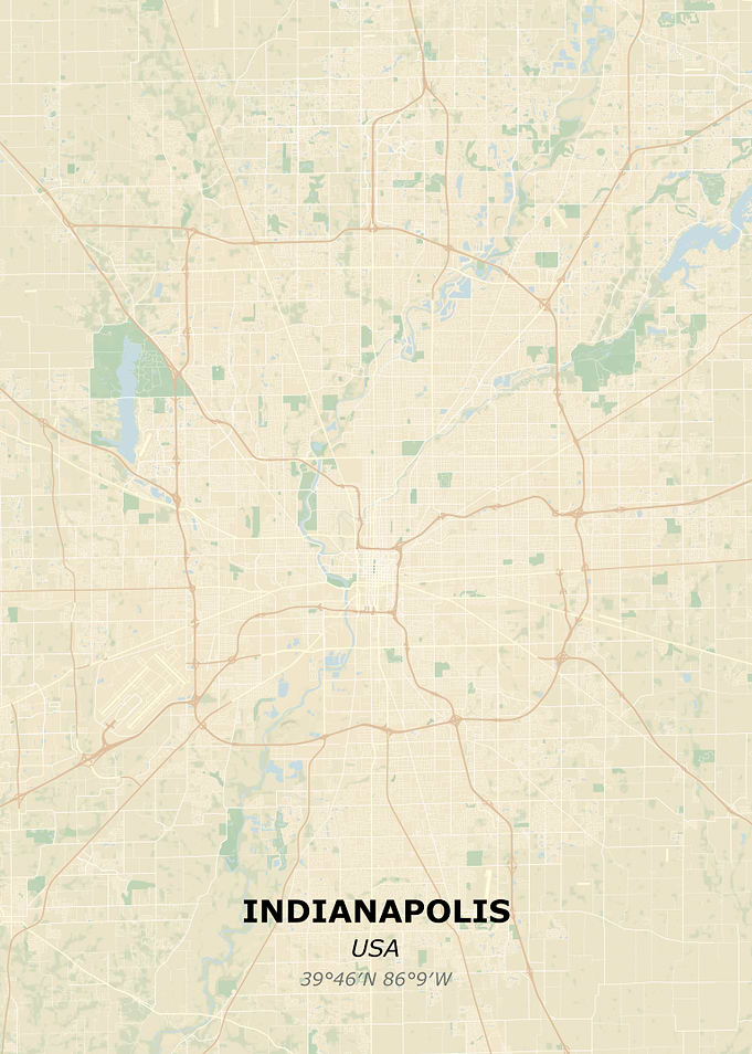 INDIANAPOLIS city map