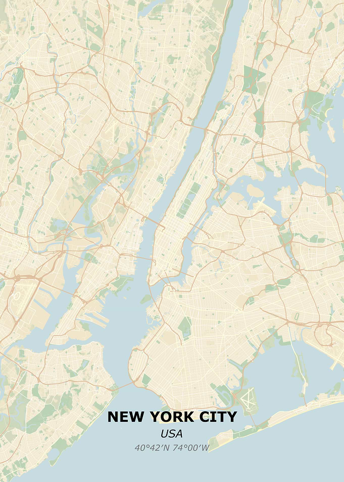 NEW YORK CITY city map