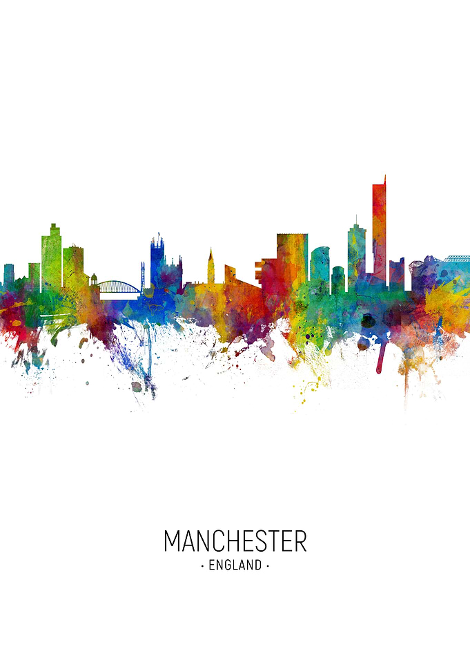 Manchester England Skyline
