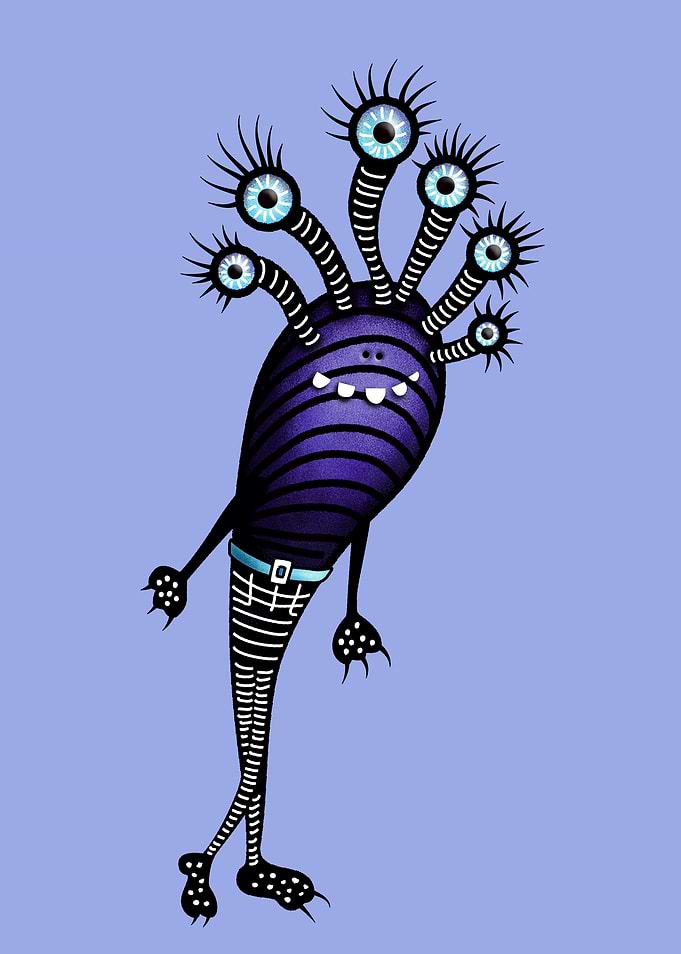 Funny Monster Fancy Pants