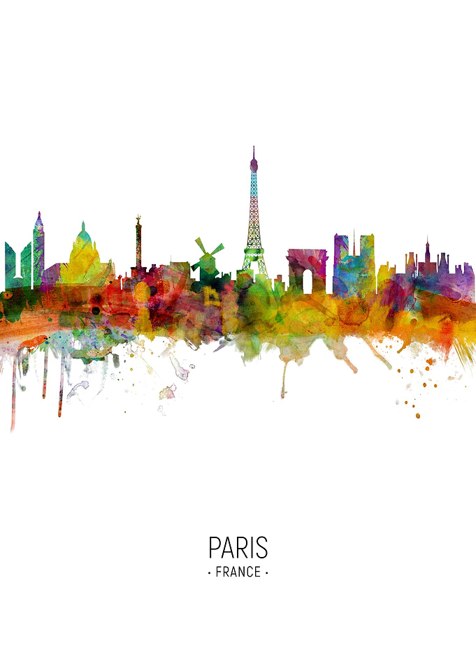 Paris France Skyline