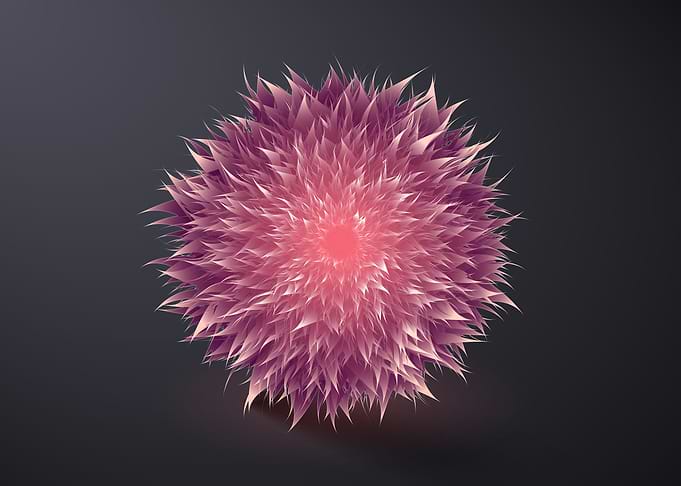 abstract flower art
