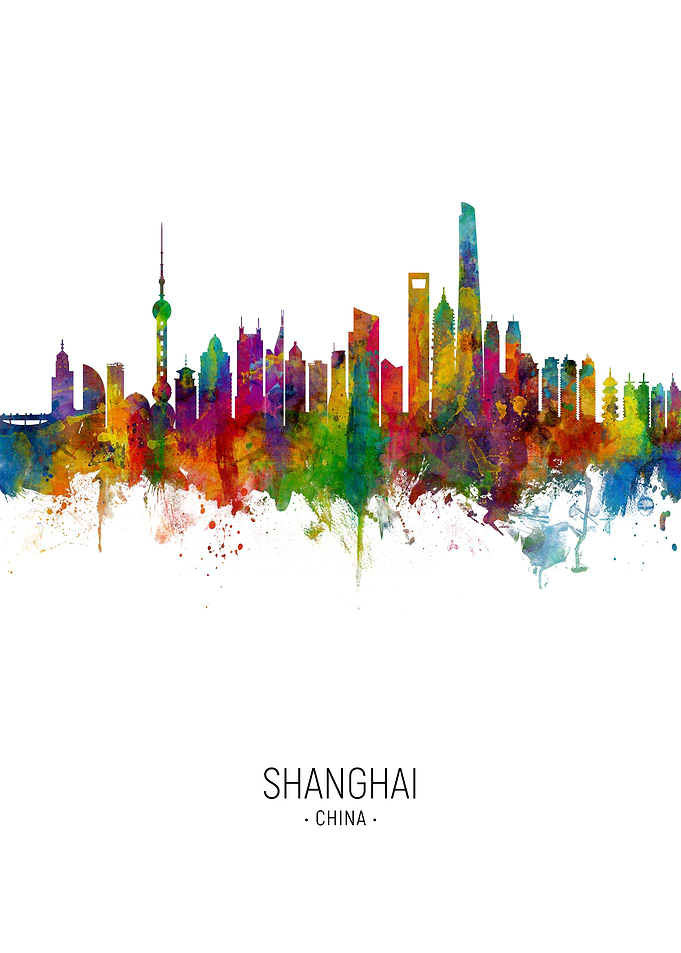 Shanghai China Skyline