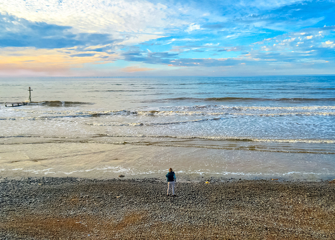 Sheringham Beach At Dusk