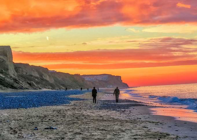 Cromer Beach At Sunset