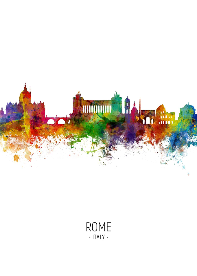 Rome Italy Skyline