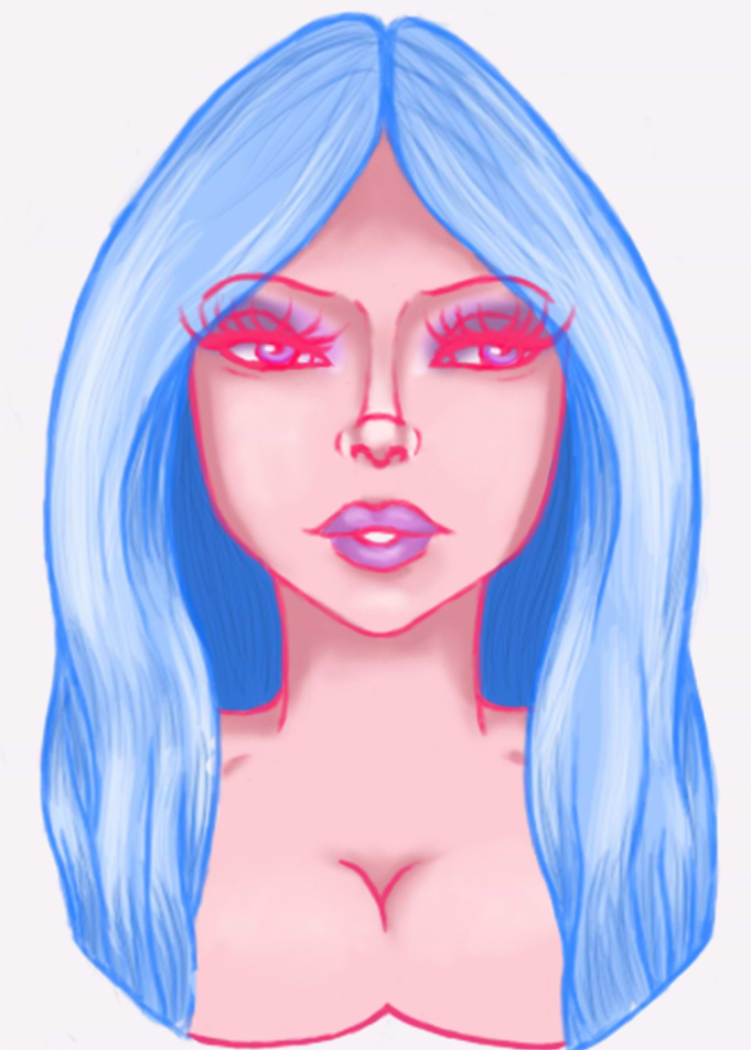 Blue hair