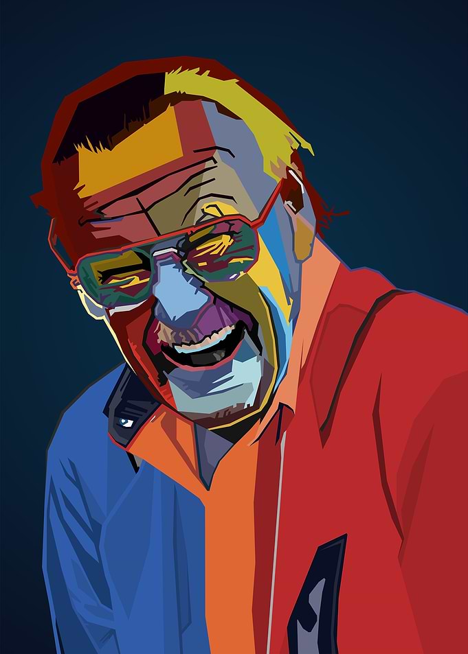Stan Lee WPAP Pop Art