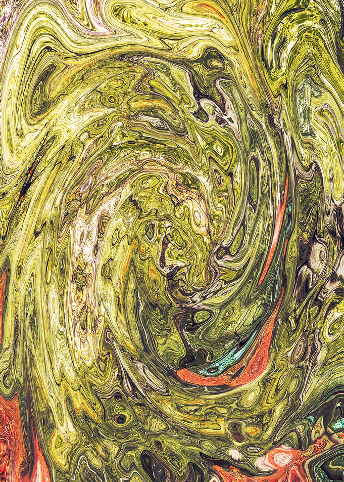 Abstract Marble Painting