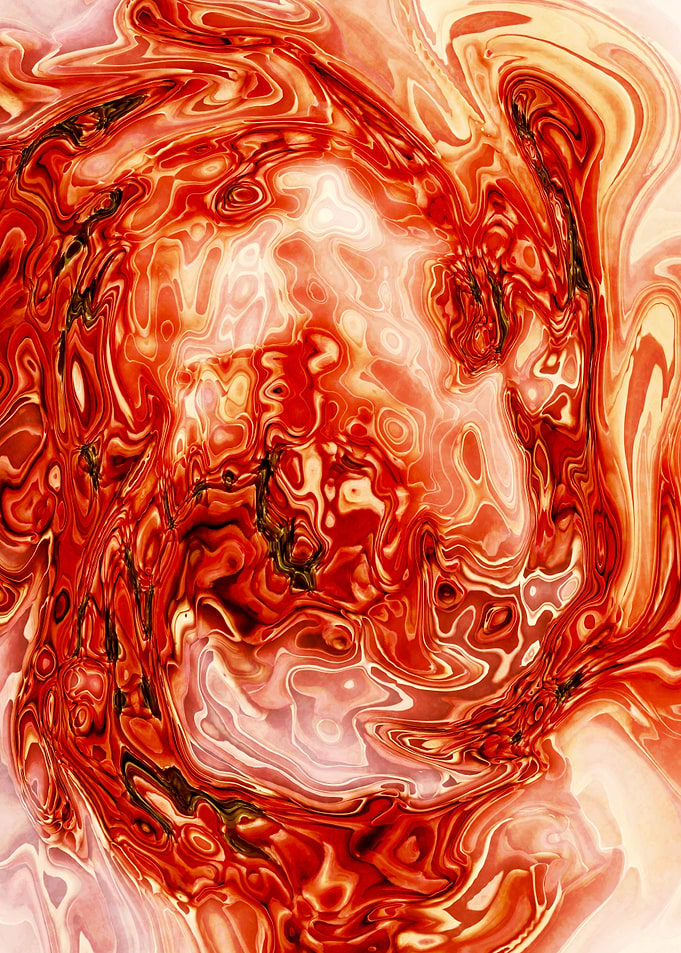 Abstract Marble Painting