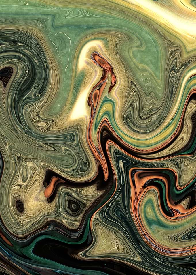 Abstract Marble Painting