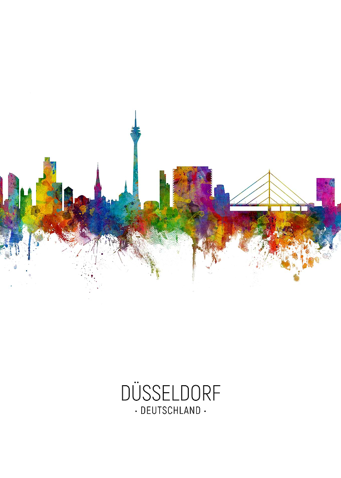 Dsseldorf Germany Skyline