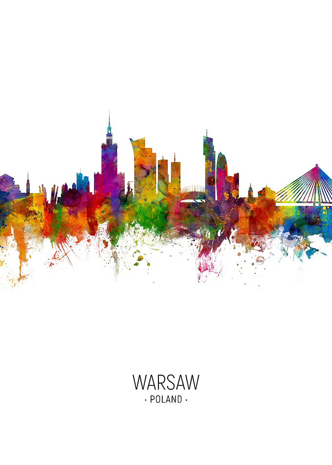 Warsaw Poland Skyline