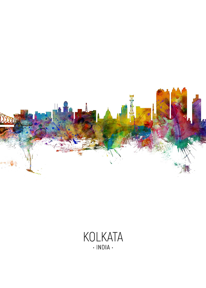 Kolkata India Skyline