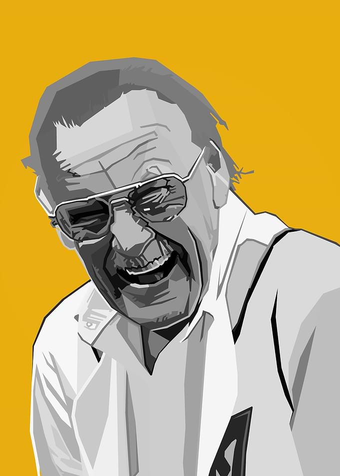 Stan Lee WPAP Pop Art
