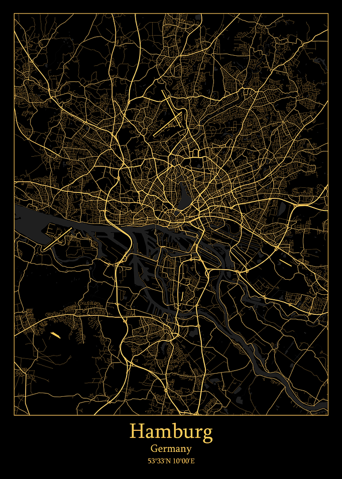 Hamburg Germany map