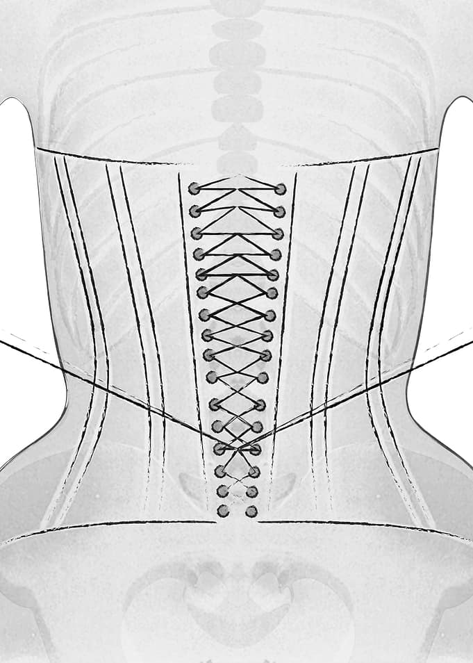 Corset 1 in white