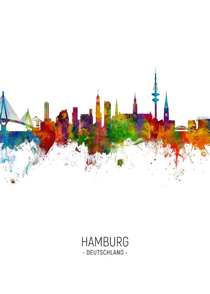 Hamburg Germany Skyline