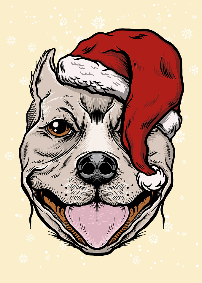 Merry Christmas Pitbulls