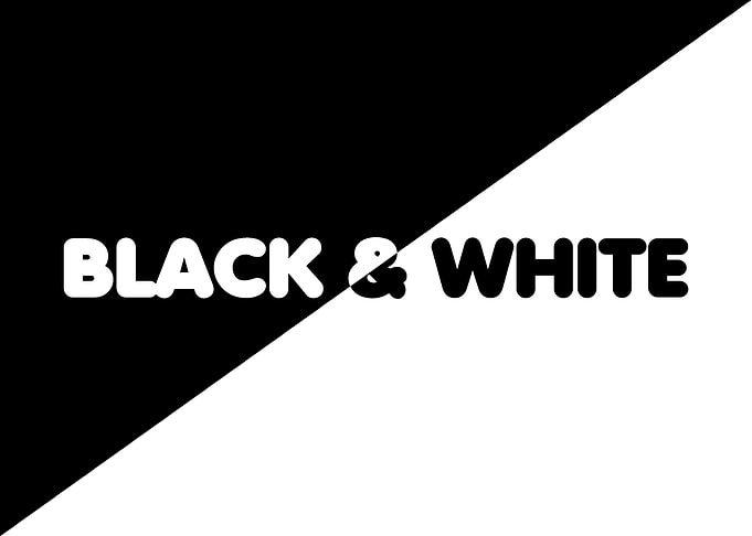 Black an White