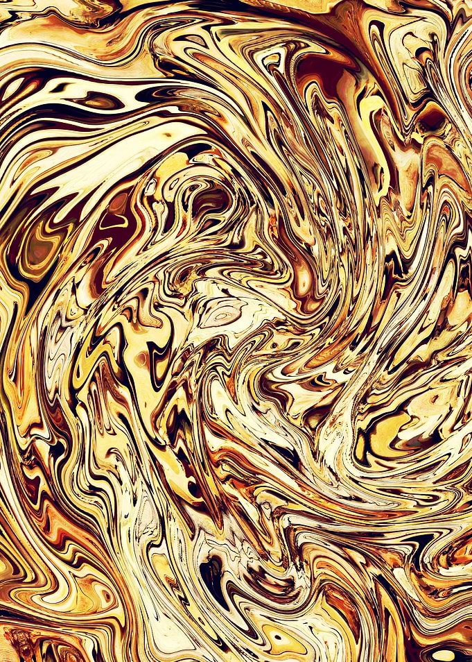 Abstract Marble Painting