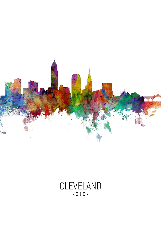 Cleveland Ohio Skyline
