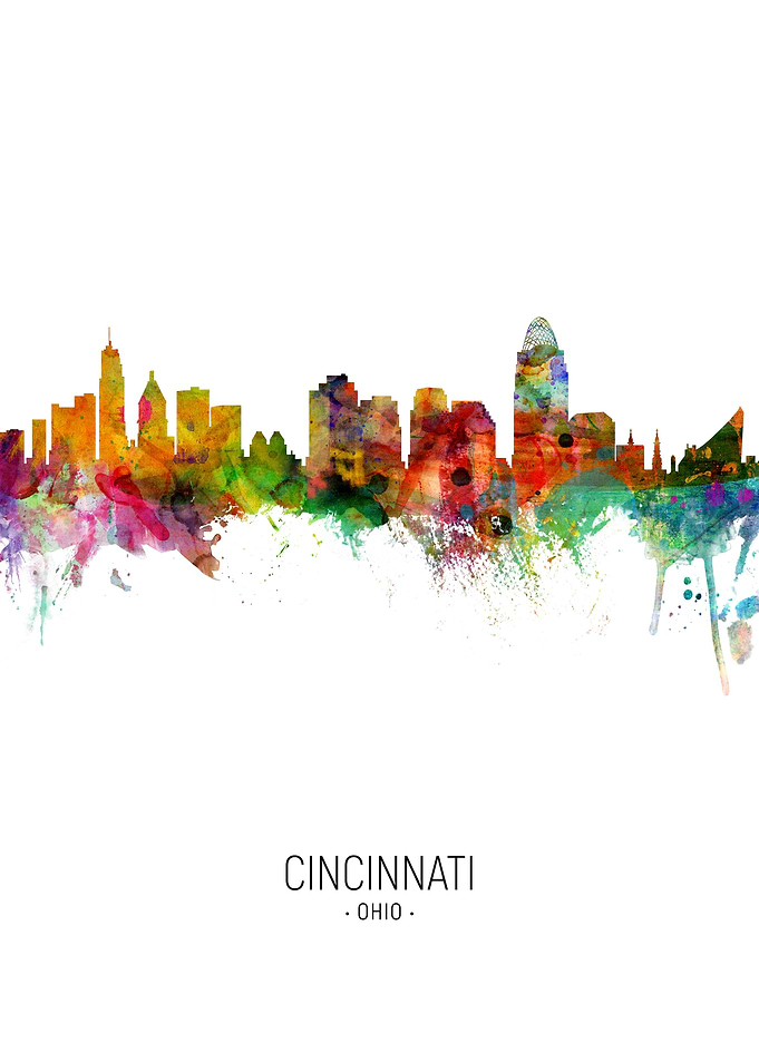 Cincinnati Ohio Skyline
