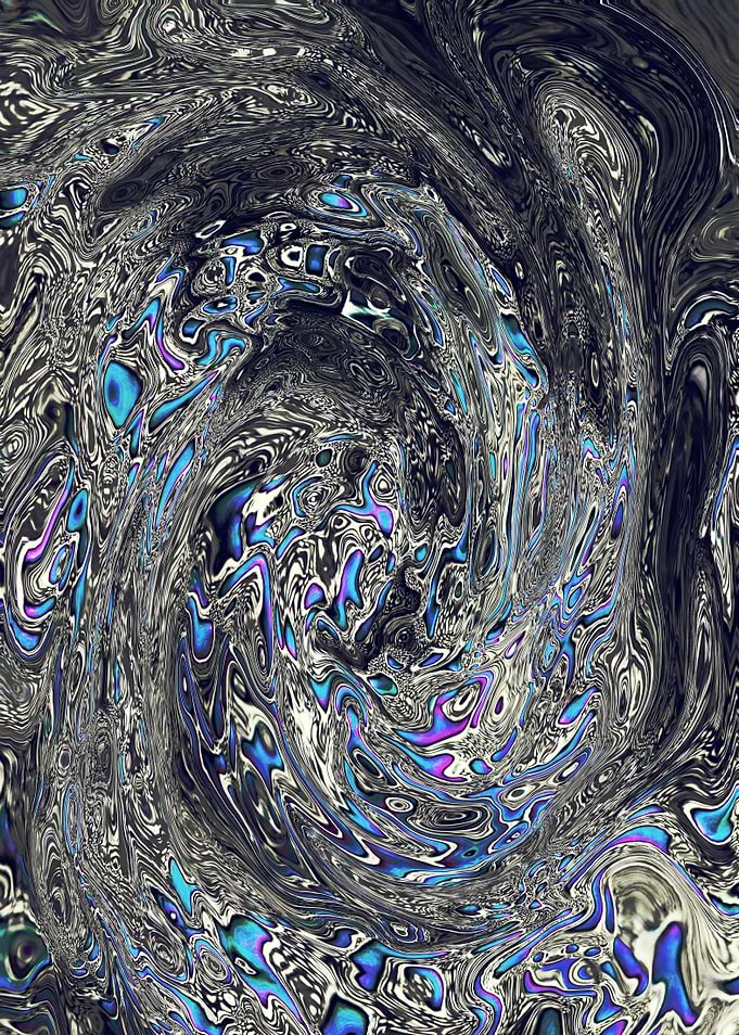 Abstract Marble Painting