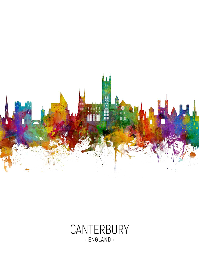 Canterbury England Skyline