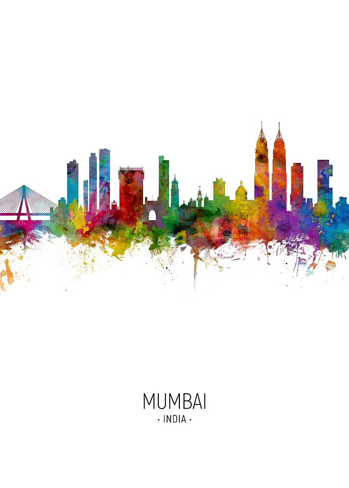 Mumbai India Skyline