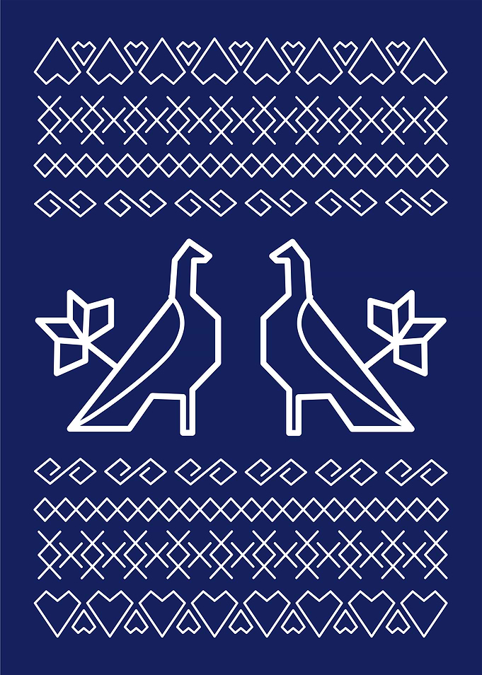 Blue rooster