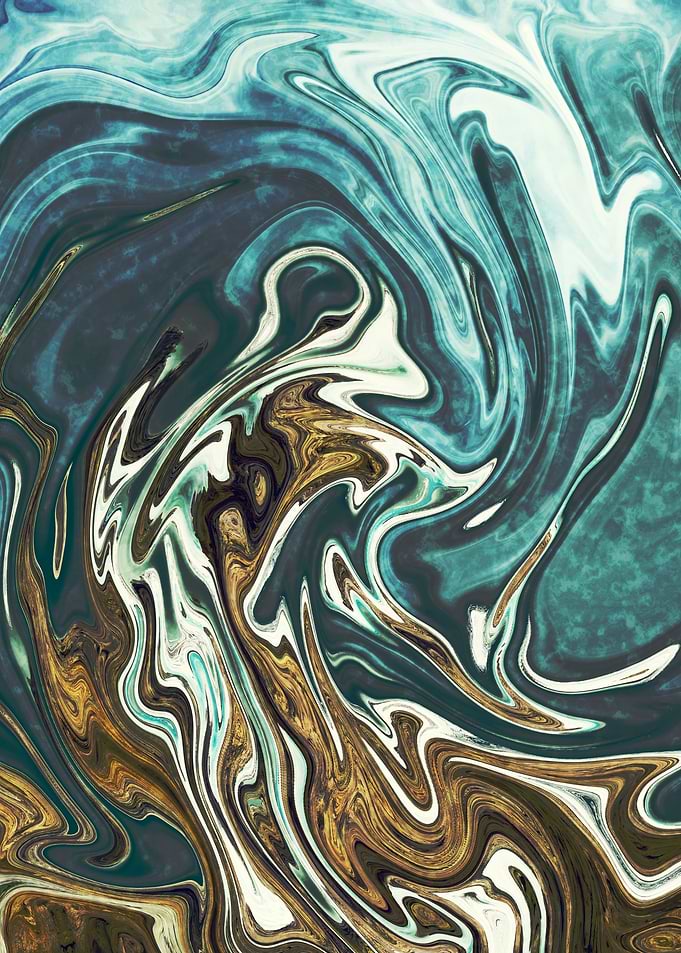 Abstract Marble Painting