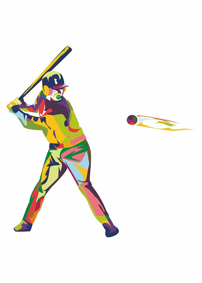 Baseball Player Pop art